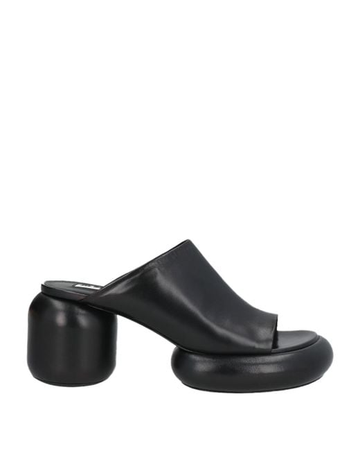 Jil Sander Black Sandale