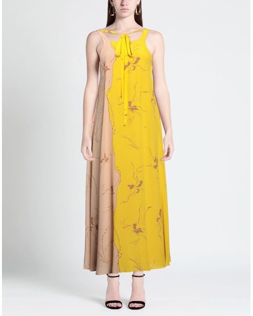 Alysi Yellow Maxi Dress
