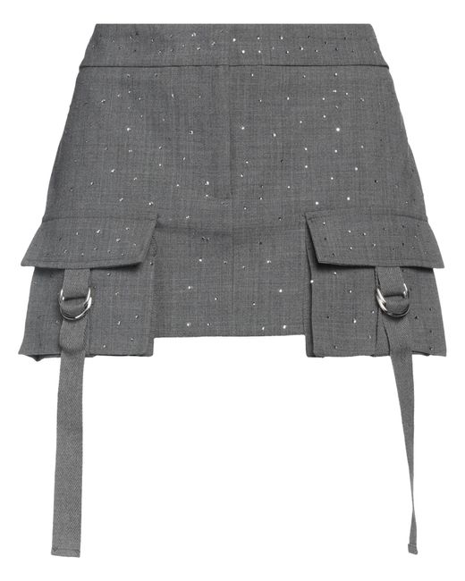 Blumarine Gray Mini Skirt