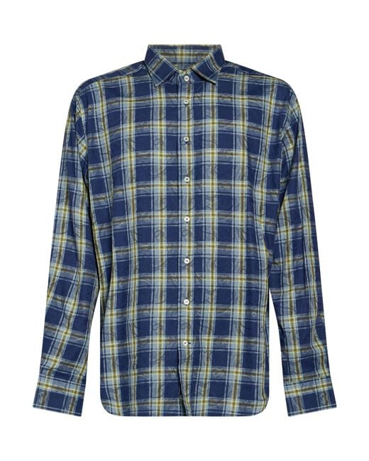 Etro Blue Shirt Cotton for men