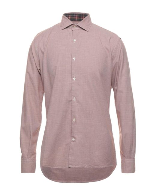 Brooksfield Purple Shirt Cotton for men