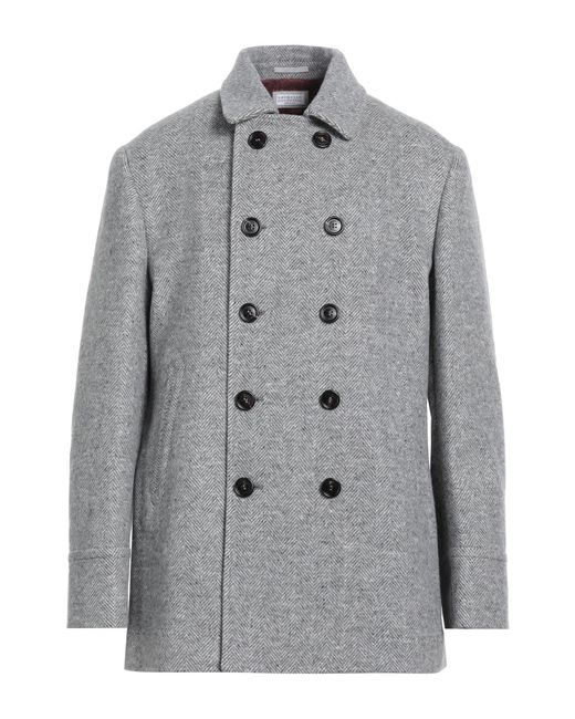 Brunello Cucinelli Gray Coat for men