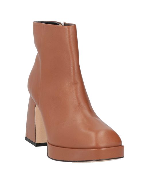 Vicenza Brown Ankle Boots