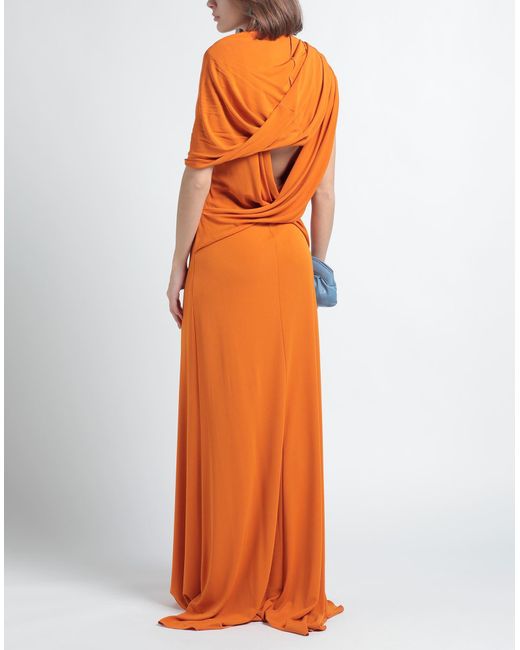 Vestido largo Alberta Ferretti de color Orange