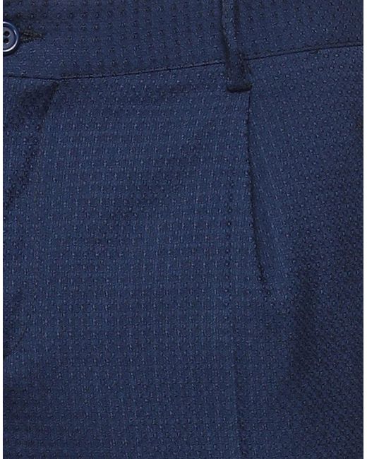 Slacks and Chinos Formal trousers Blue Grey Daniele Alessandrini Cotton Trouser in Dark Blue Mens Clothing Trousers for Men 