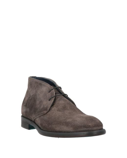 Sutor Mantellassi Brown Ankle Boots Leather for men