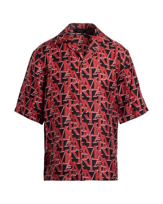Amiri Red Shirt Silk for men