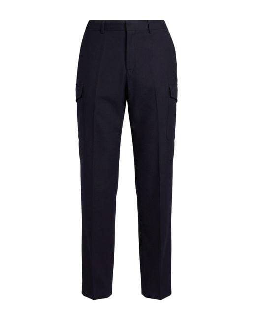 Lardini Blue Midnight Pants Virgin Wool, Elastane for men