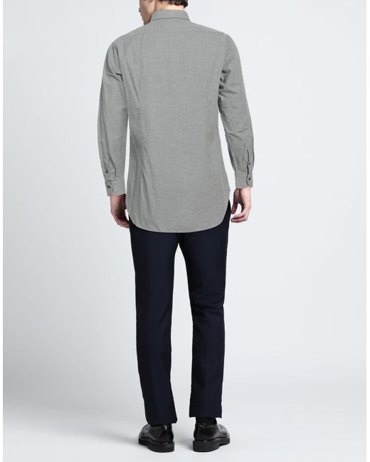 Alessandro Gherardi Gray Shirt Cotton for men