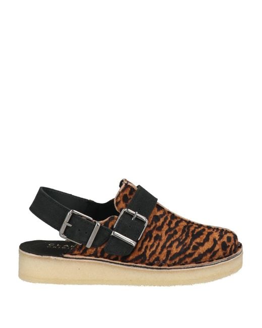 Clarks Brown Mules & Clogs