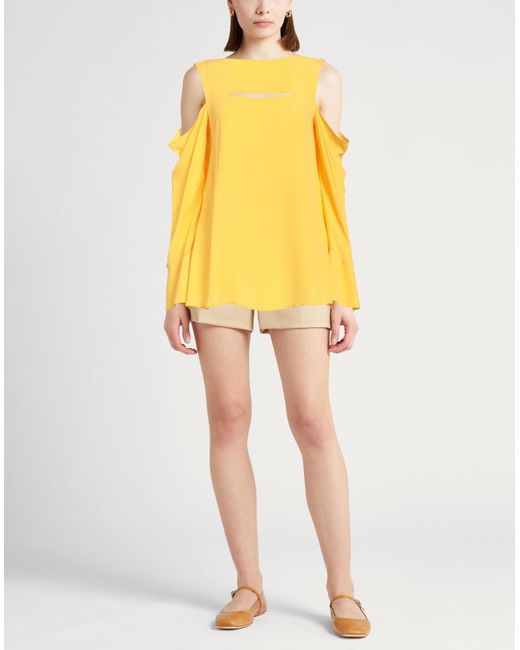 Erika Cavallini Semi Couture Yellow Top
