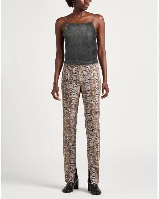DIESEL Gray Top Cotton, Hemp