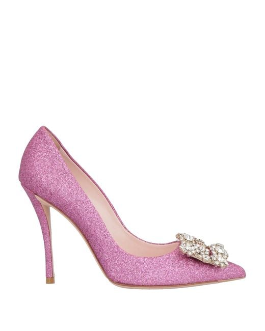 Roger Vivier Pink Pumps Leather