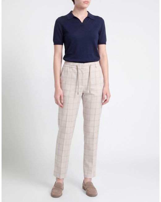 Eleventy Gray Light Pants Wool, Viscose, Elastane