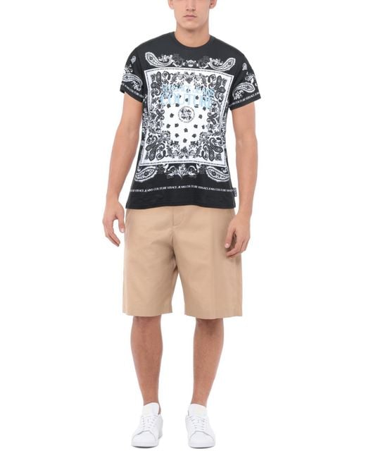 Versace Jeans Couture Black T-Shirt Cotton for men