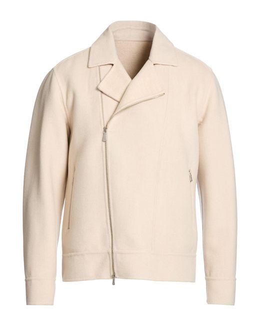 Eleventy Natural Platinum Cream Jacket Wool, Cashmere for men