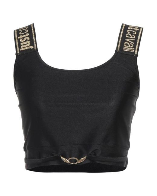 Just Cavalli Black Top Polyamide, Elastane