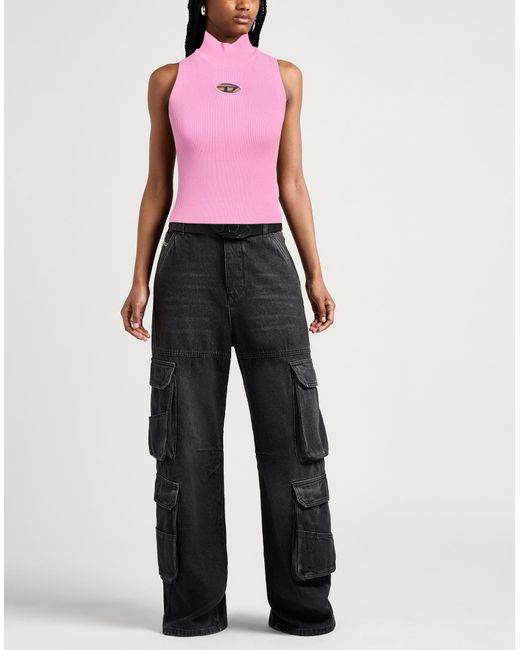 DIESEL Pink Rollkragenpullover