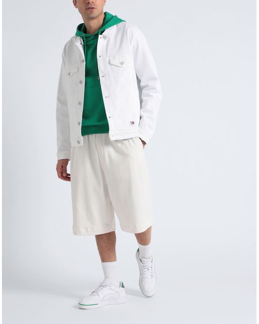 Tommy Hilfiger White Denim Outerwear for men