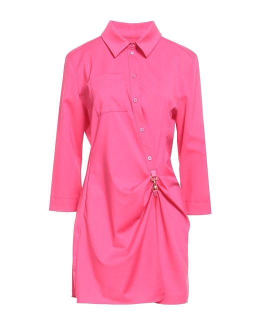 Jacquemus Pink Cool Wool Appliqué Shirt