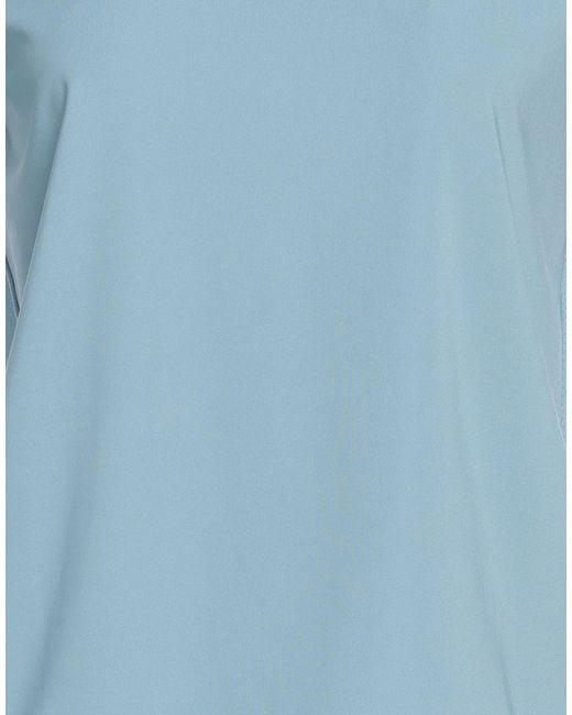 EA7 Blue T-Shirt Polyester, Elastane
