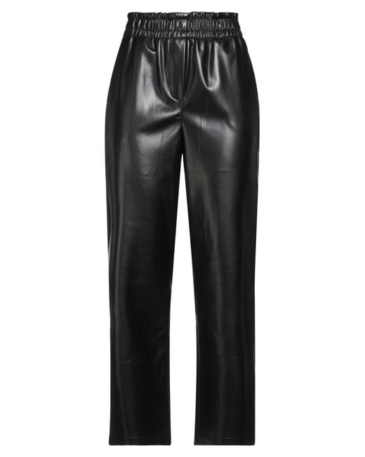 B.yu Black Pants Polyester, Polyurethane
