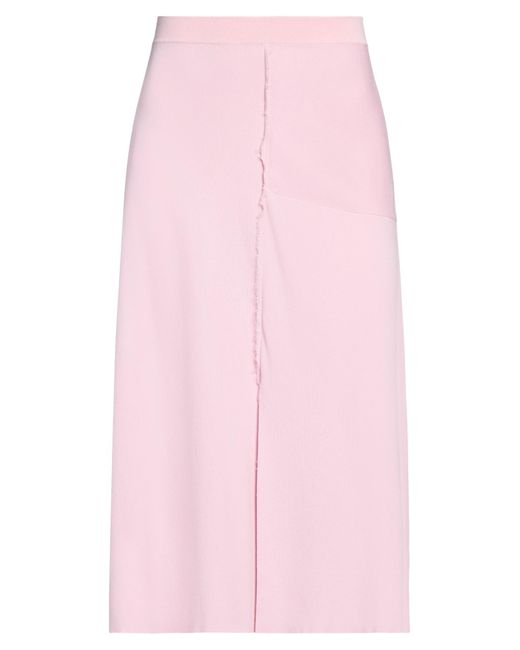 Cedric Charlier Pink Midi Skirt
