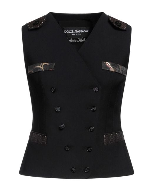 Dolce & Gabbana Black Waistcoat