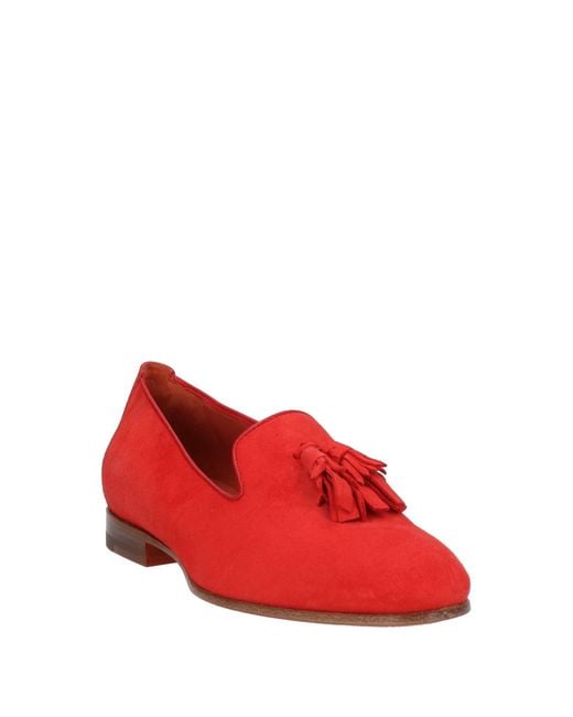 Santoni Red Loafer