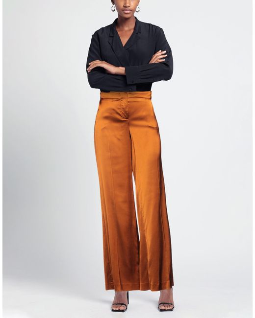 Kiltie Orange Rust Pants Viscose, Elastane