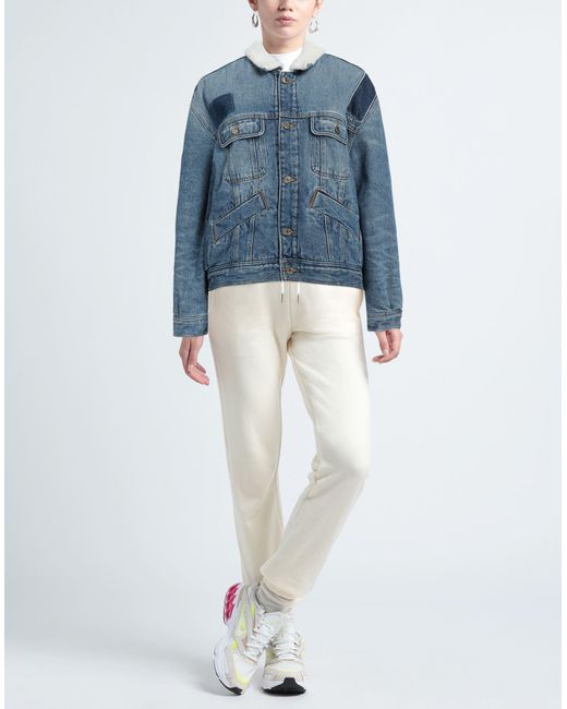 Sandro Blue Denim Outerwear