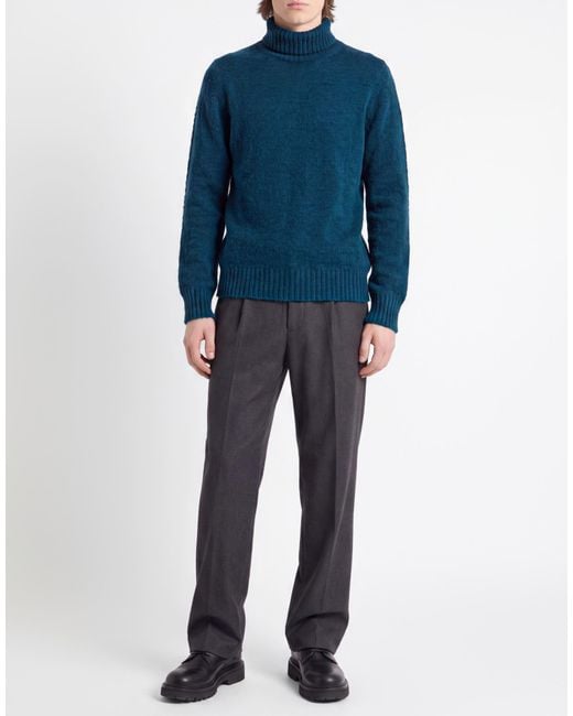 Messagerie Blue Turtleneck Acrylic, Polyamide, Wool, Viscose for men