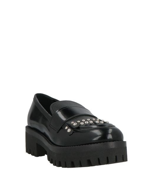 Pollini Black Mokassin