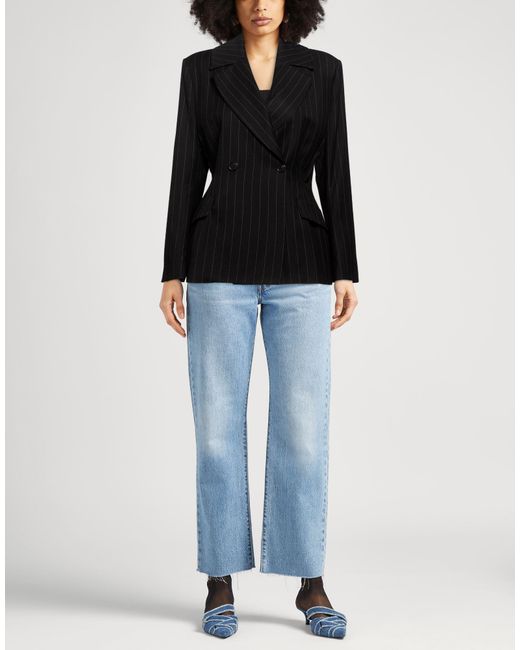 Carla G Black Blazer Polyester, Viscose, Elastane