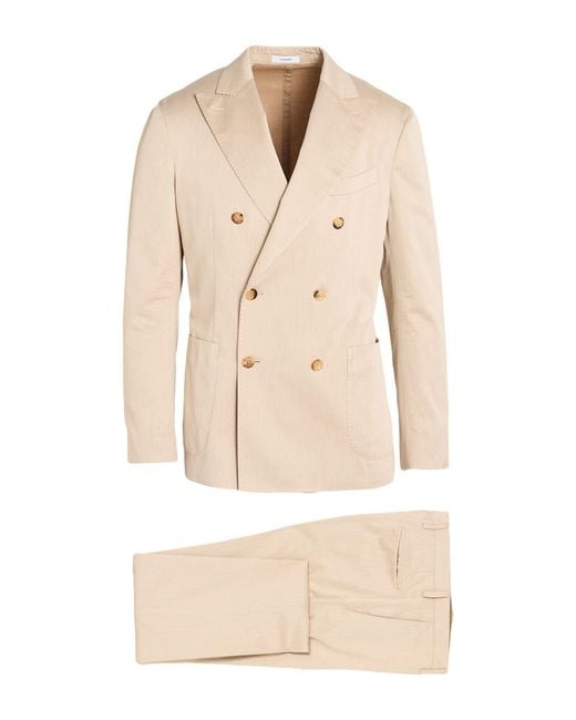 Boglioli Natural Suit Cotton for men