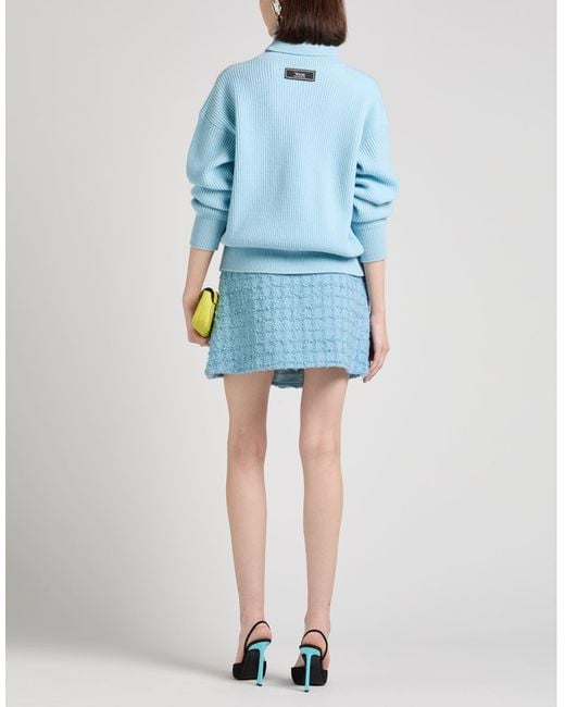 Versace Blue Turtleneck