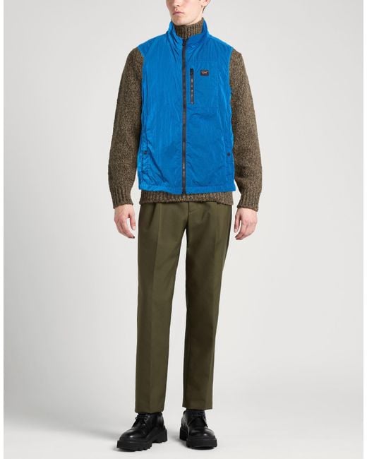 Paul & Shark Blue Bright Vest Nylon for men