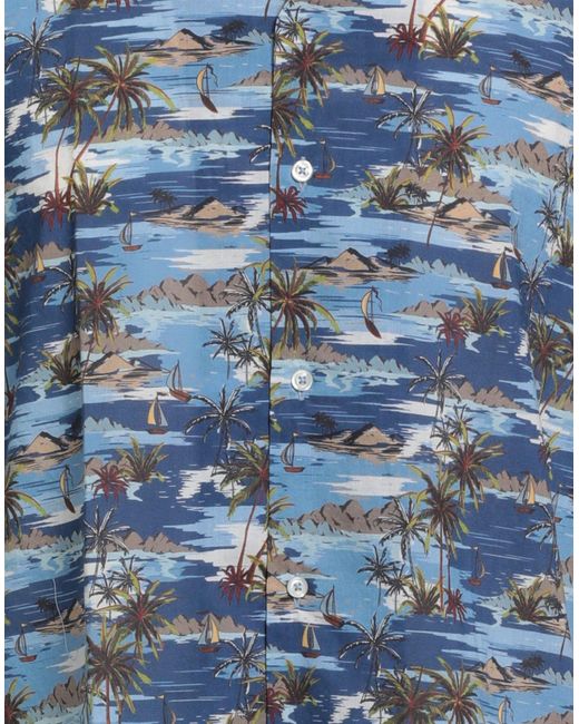 Altea Blue Shirt Cotton for men
