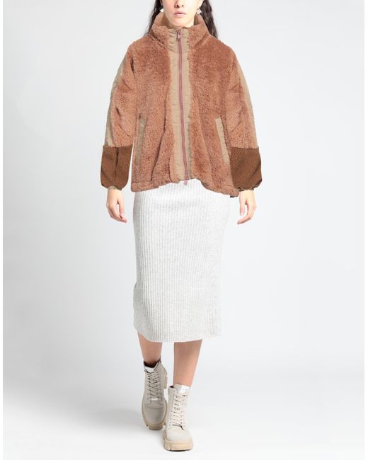 OOF WEAR Brown Shearling- & Kunstfell