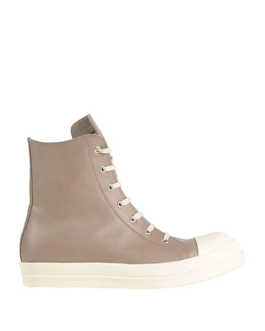 Rick Owens Natural Sneakers Leather for men