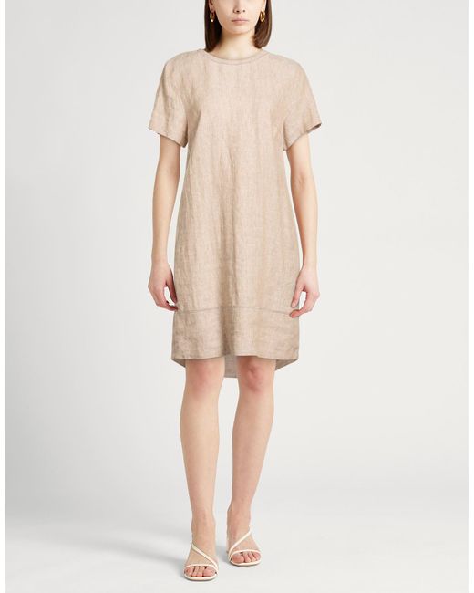 Peserico Natural Mini Dresses