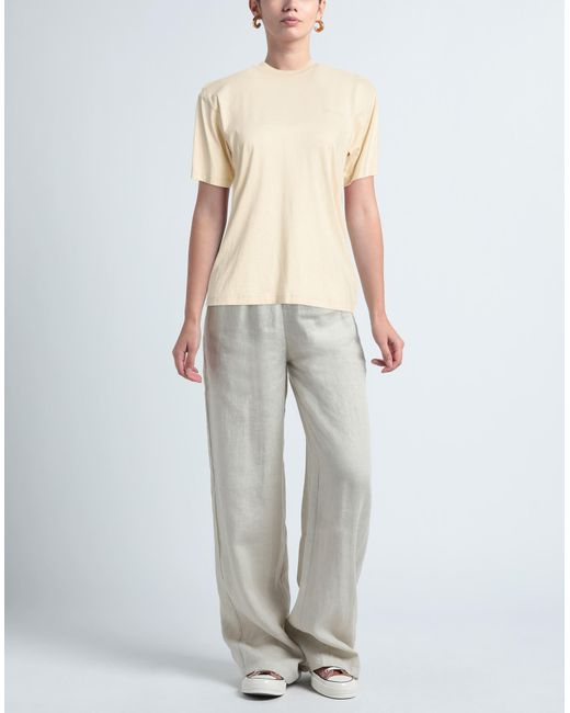 Off-White c/o Virgil Abloh Natural Swimming Casual T-Shirt