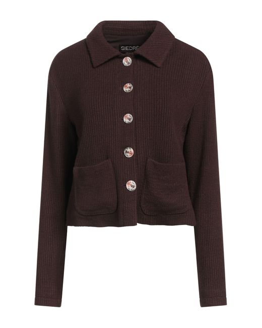 Siedres Brown Jacket Ecovero Viscose, Elastane