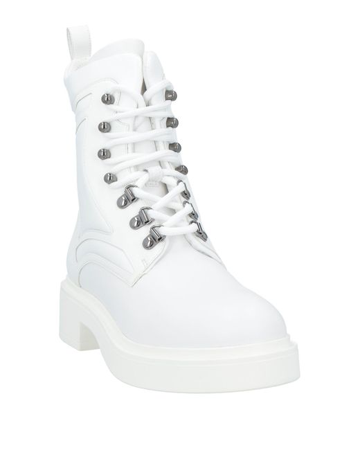 Emporio Armani White Stiefelette