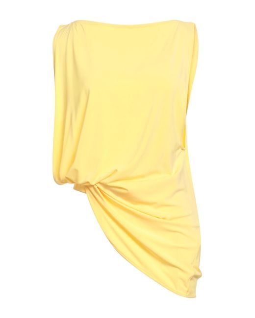 Jacquemus Yellow Top Viscose, Polyester, Elastane