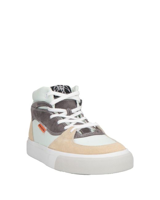 Heron Preston White Sneakers Leather, Textile Fibers