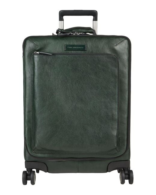 The Bridge Green Wheeled Luggage for men