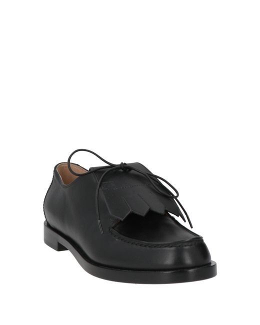 Emporio Armani Black Lace-Up Shoes Leather