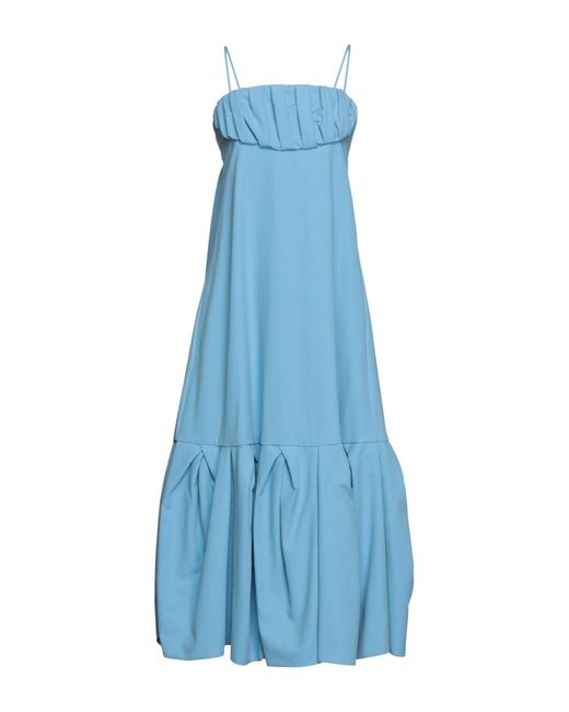 Rosie Assoulin Blue Sky Midi Dress Cotton