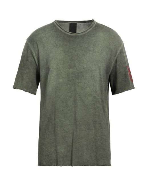 People Green Military T-Shirt Cotton for men